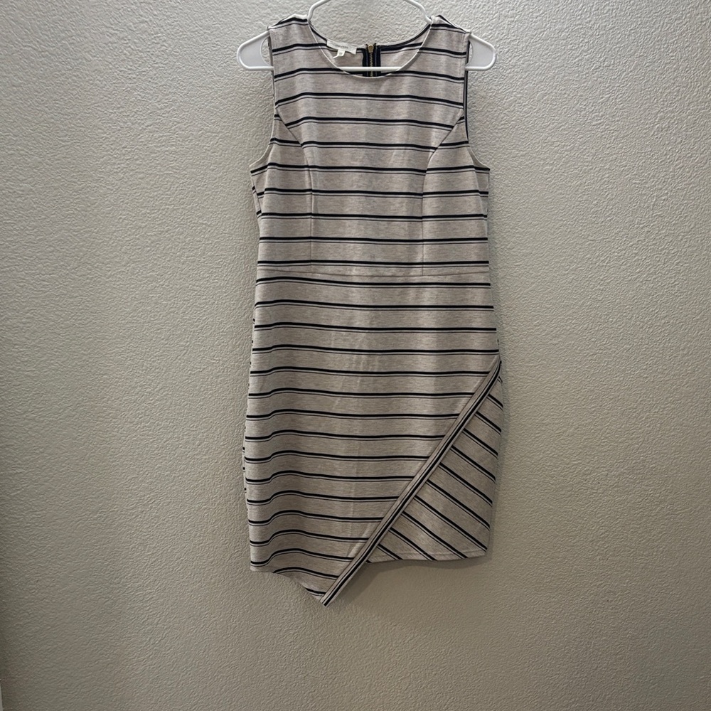 Maurices Black and Gray Asymmetrical Dress